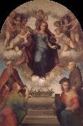 Andrea del Sarto Angel around Virgin Mary oil on canvas